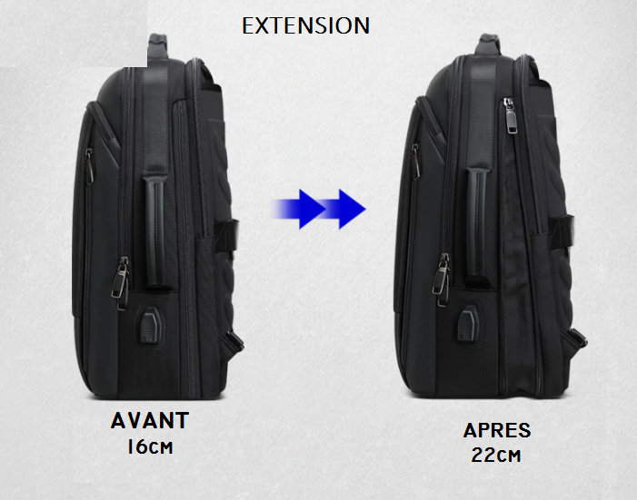 SAC DE VOYAGE MODERNE ULTRA PRATIQUE (HYDROFUGE ET EXTENSIBLE)