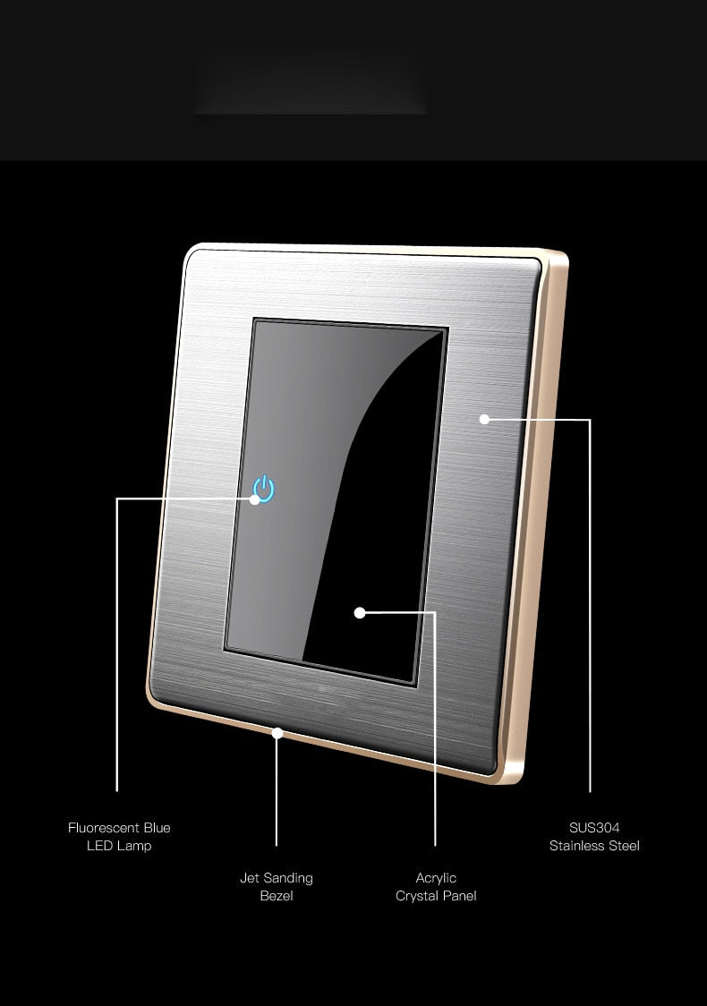 INTERRUPTEUR TACTILE LED SIMPLE ET VA-ET-VIENT