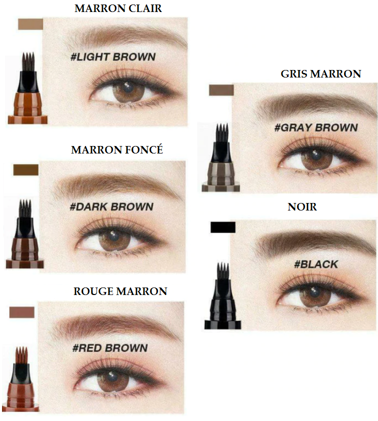 NOUVEAU STYLO A SOURCILS 4 POINTES