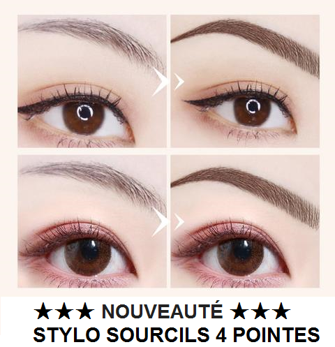 NOUVEAU STYLO A SOURCILS 4 POINTES